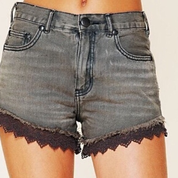 Free People Denim - HOST PICK Festival Fashion Free People Lace Shorts